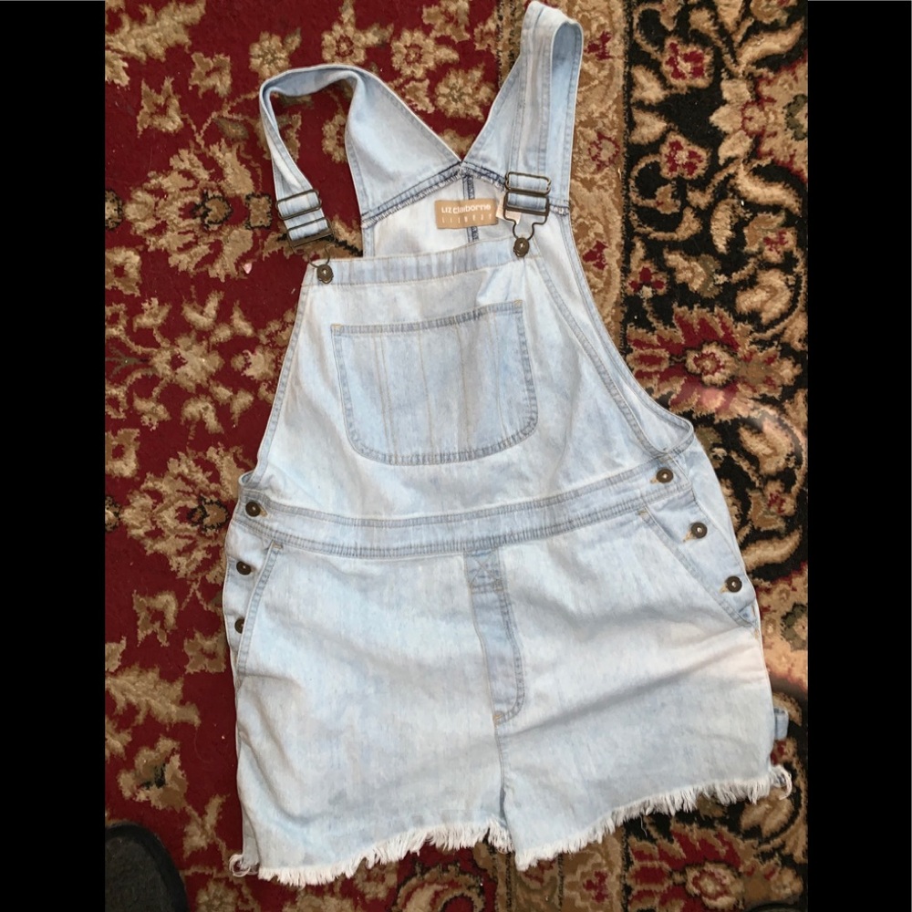 Liz Claiborne cutoff bibs size large CUTE